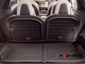 Rivian R1S Cargo Liner - Seat Back Protector - Black by 3D MAXpider